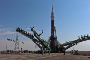 Info Shymkent - A Soyuz is preparing for launch in Cosmodrome Baikonur