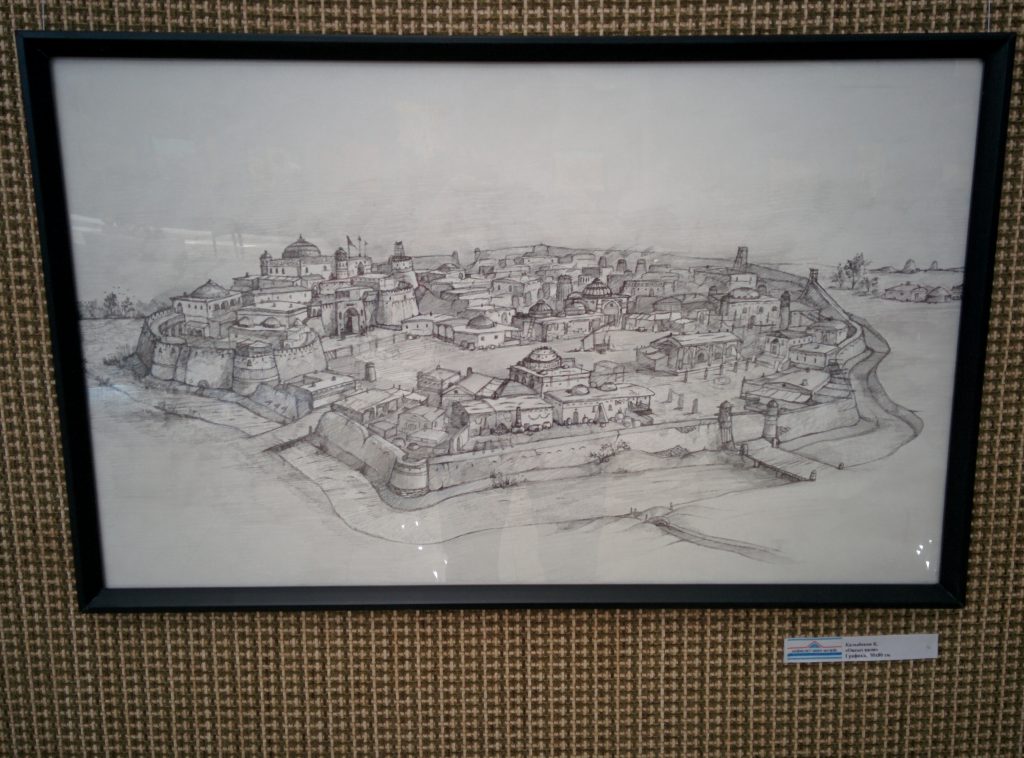 Info Shymkent - Drawing of the ancient city Otrar