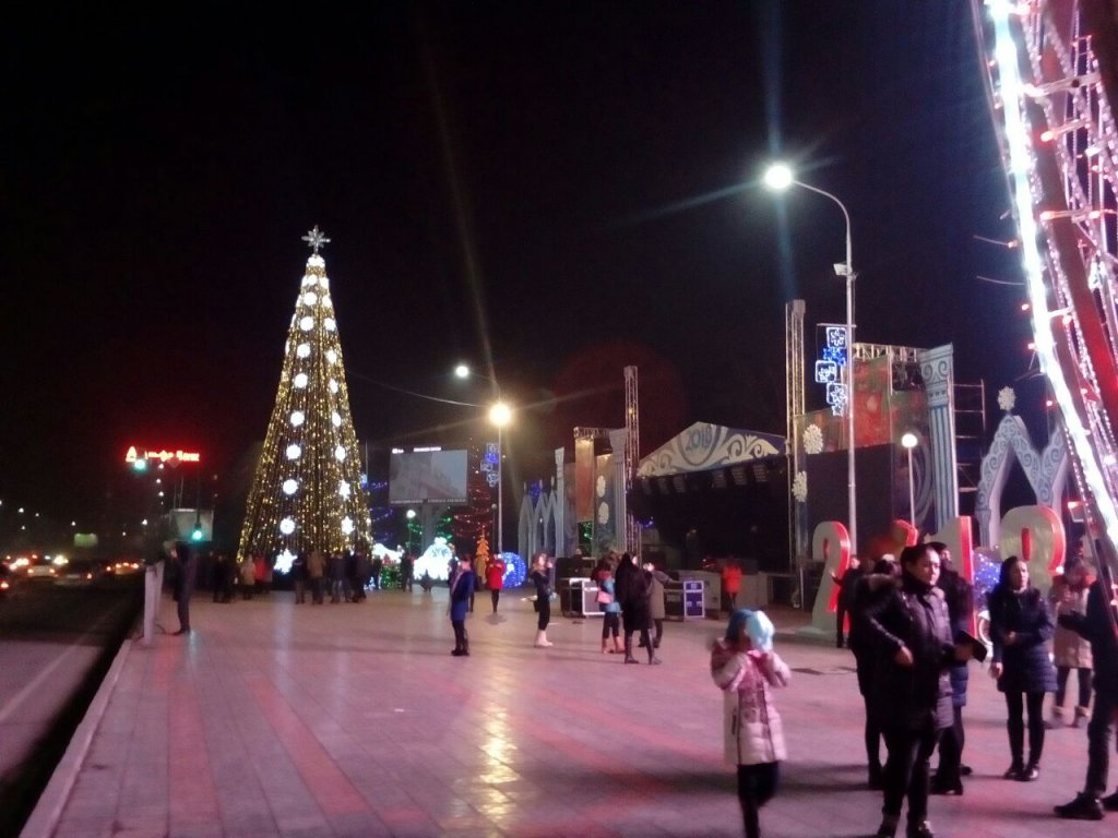 Info Shymkent - Bright decorations in Shymkent