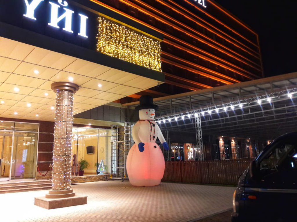 Info Shymkent - New Year Decoration at Shymkent Grand Hotel