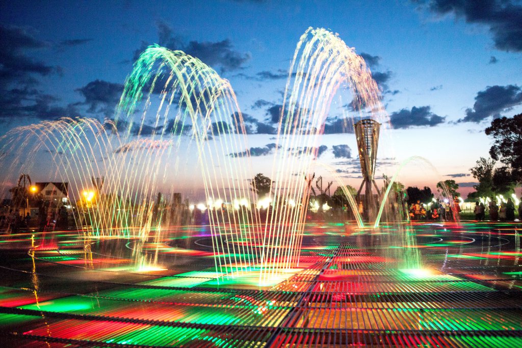 Info Shymkent - Singing Fountain in Independence Park, Shymkent