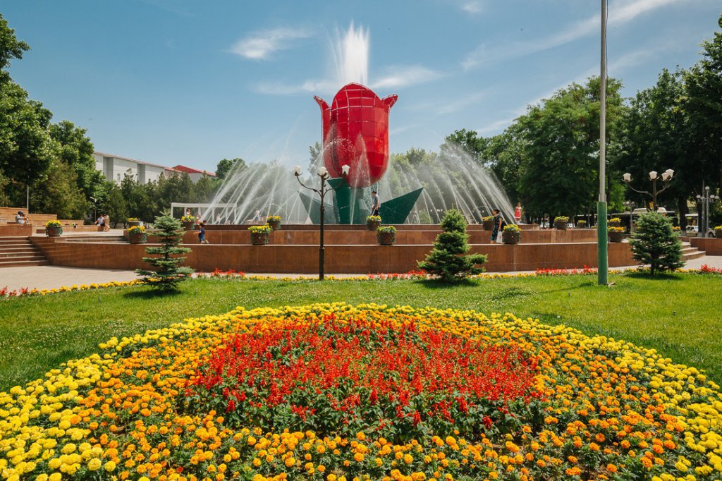 Info Shymkent - Tulip Fountain in Shymkent