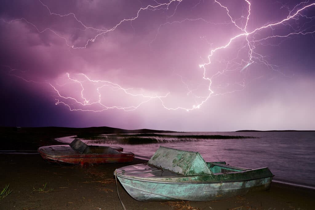 Info Shymkent - Thunderstorm over Lake Balkhash in Kazakhstan (Photographer: Yerbolat Shadrakhov)