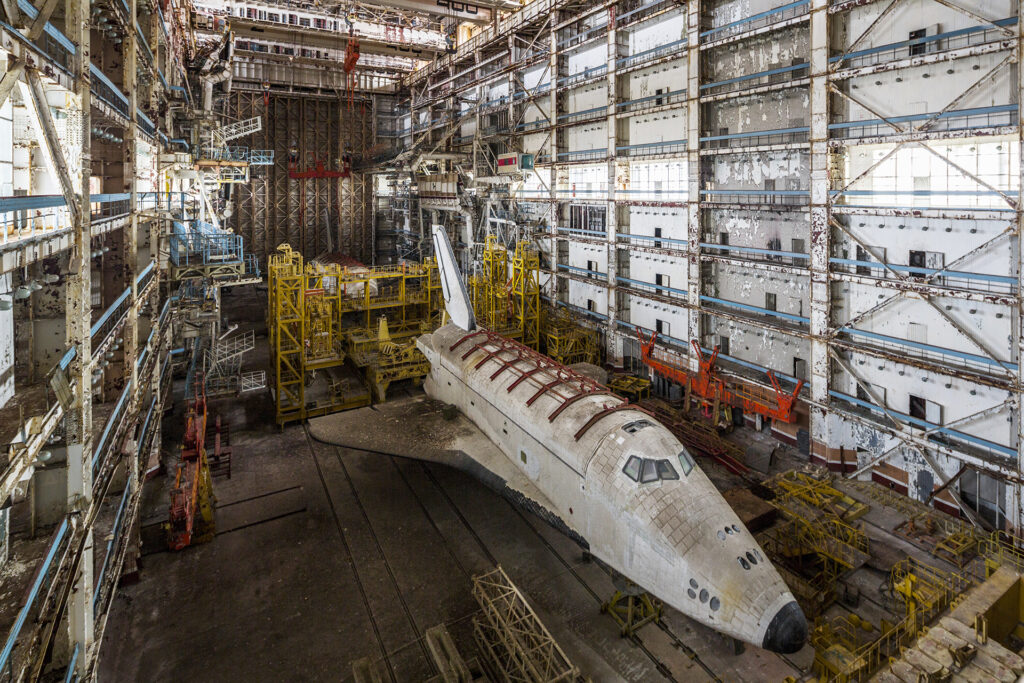 InfoShymkent - French photographer Jonk visited the two Buran in Baikonur Cosmodrome