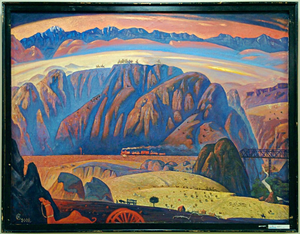 Info Shymkent - Painting of South Kazakhstan's Landscape at the beginning of the 20th century.