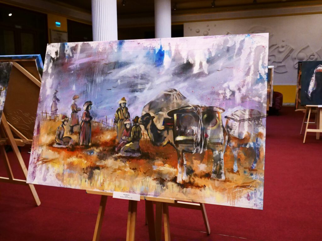 Info Shymkent - Beautiful piece of Art by Alua Tebenova showing the life in the Kazak steppe