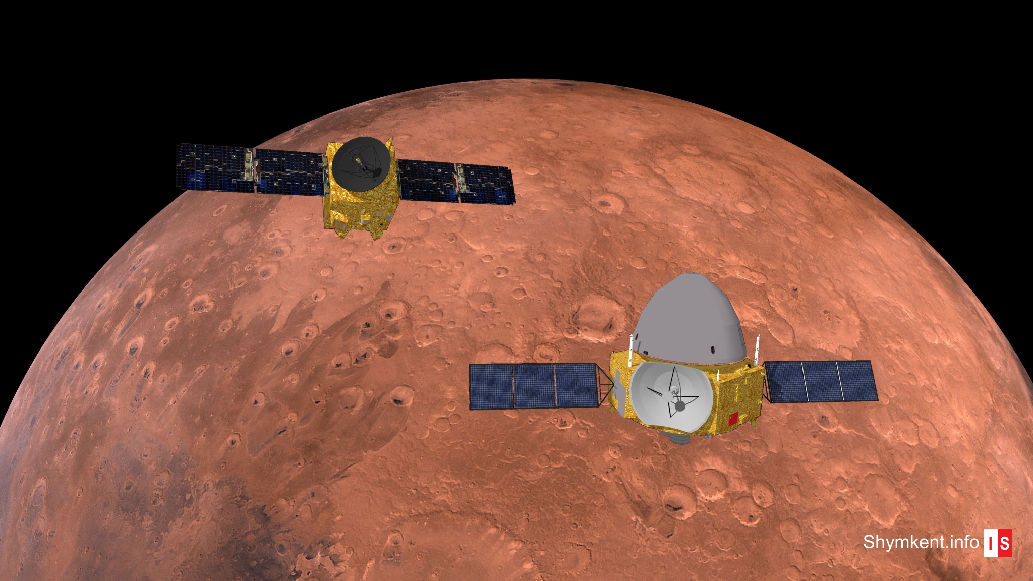 Info Shymkent - Tianwen-1 and Al-Amal at Mars