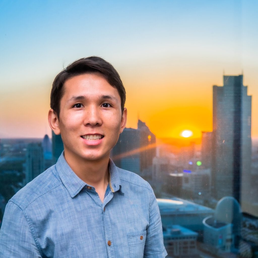 InfoShymkent - Portrait of photographer Zhambay - In the sky over Nur-Sultan, Kazakhstan