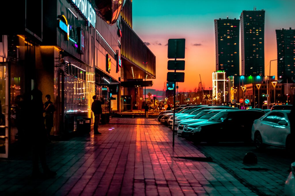 Info Shymkent - Photographer Zhambay captured this city life photograph during sunset in Nur-Sultan, Kazakhstan