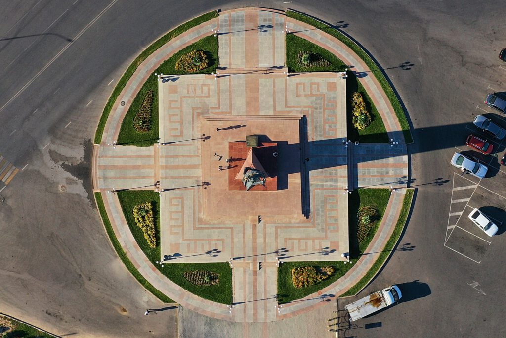 Info Shymkent - Shymkent from Above - Ordabassy Square