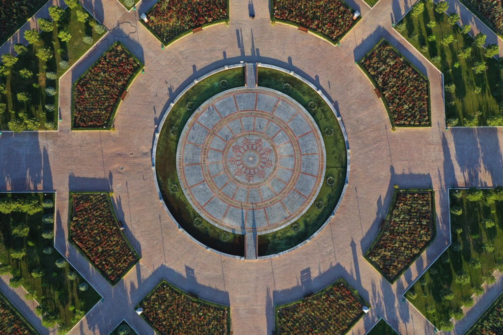 Info Shymkent - Shymkent from Above - Singing Fountain