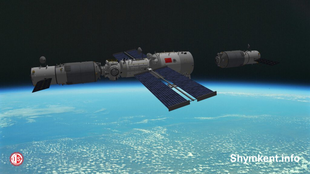 Info Shymkent - China's Tianzhou 3 cargo spacecraft is docking with Tianhe