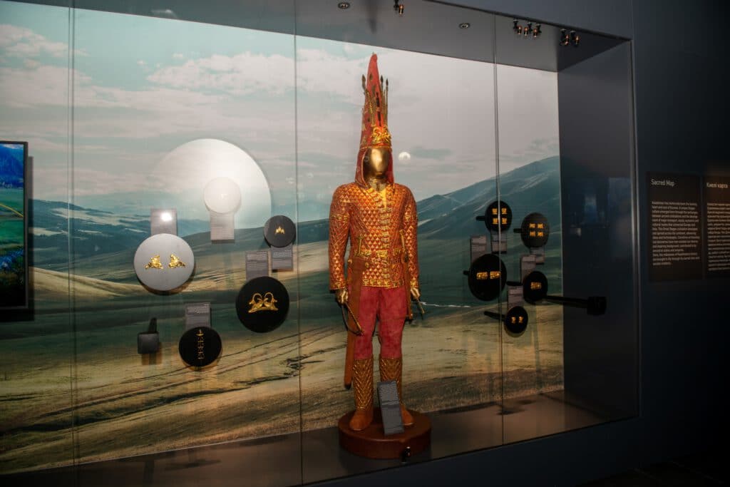 Info Shymkent - Expo 2020 in Dubai - Scythian Golden Man is presented in Kazakhstan's pavilion (Photo: Kirill Volgin)