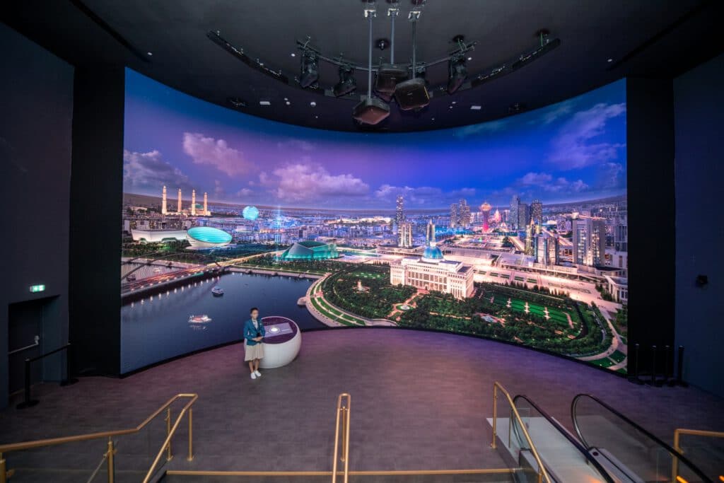 Info Shymkent - Expo 2020 in Dubai - 360° view of Nursultan city in Kazakh pavilion (Photo: Kirill Volgin)