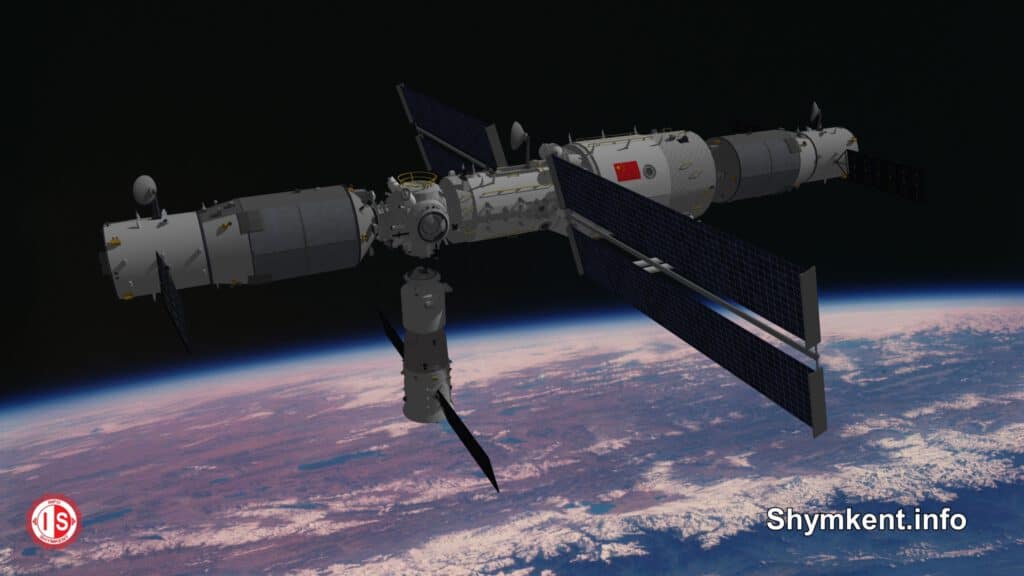 Info Shymkent - Manned Shenzhou-13 spacecraft is docking with China's Tiangong space station