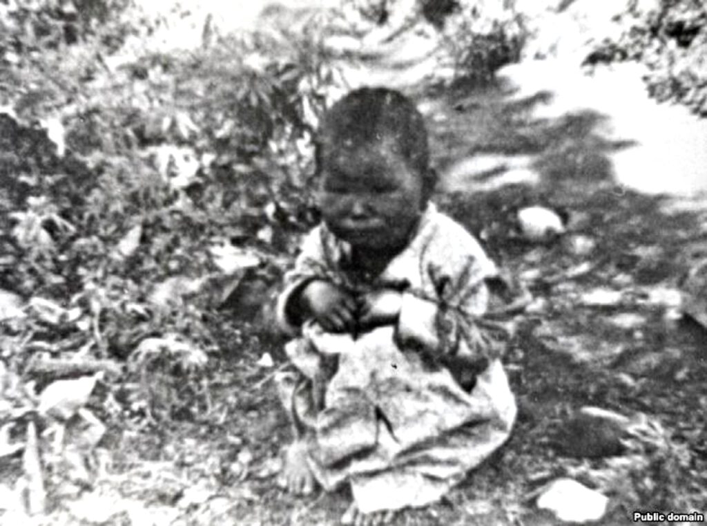 Info Shymkent - Day of Remembrance of the Victims of Political Repressions - A baby during famine