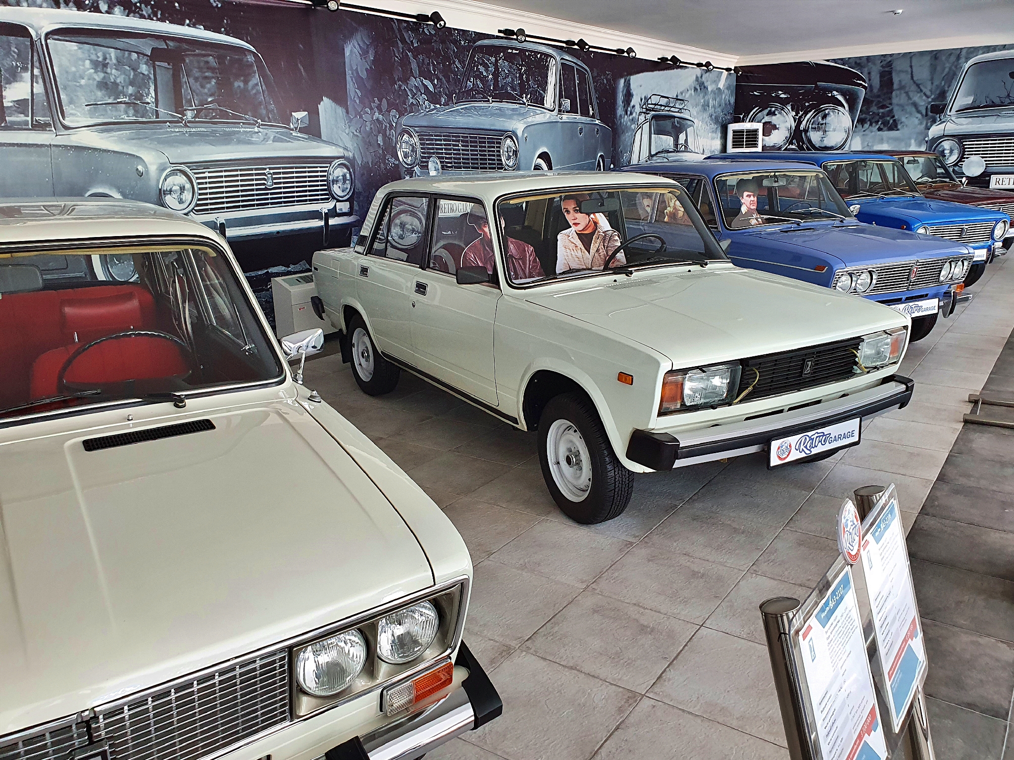 Info Shymkent - The Lada/Zhiguli collection in the car museum "Retro Garage" in Shymkent, Kazakhstan