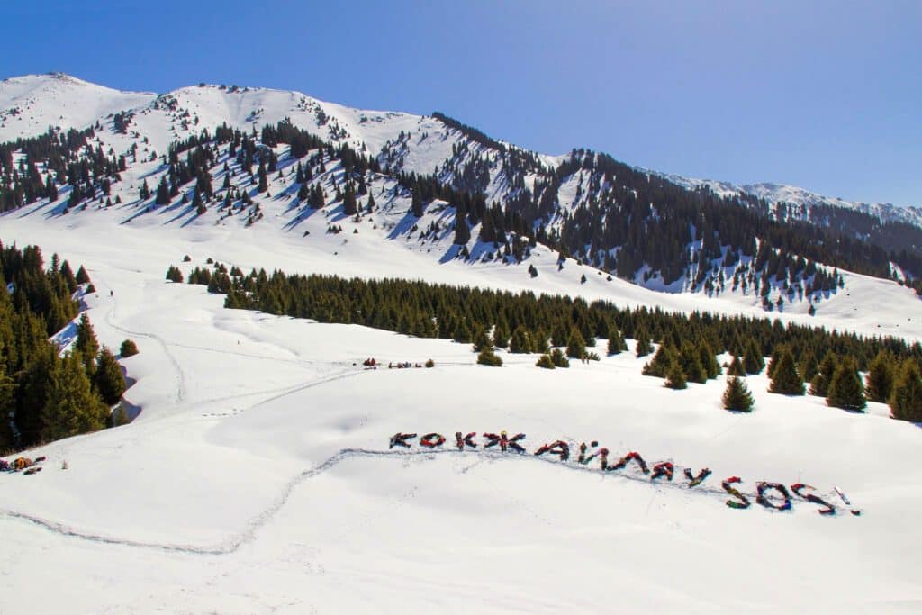 Info Shymkent - German travel guide Dagmar Schreiber supported "Kok Zhailjau SOS!" to stop Kok Zhailau to be transformed into a ski area