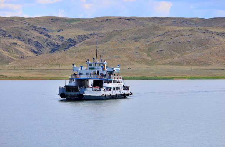 Crossing the mighty Irtysh River