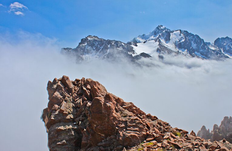 Peak Shymbulak – over a sea of clouds