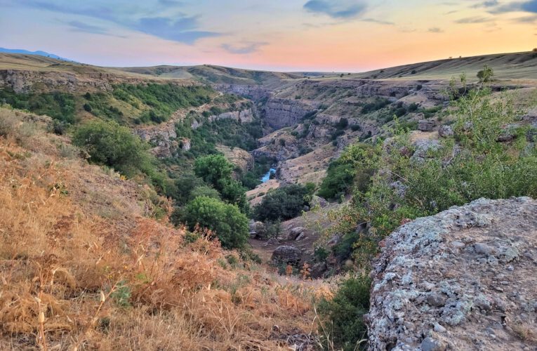 Dusk at Aksu Canyon