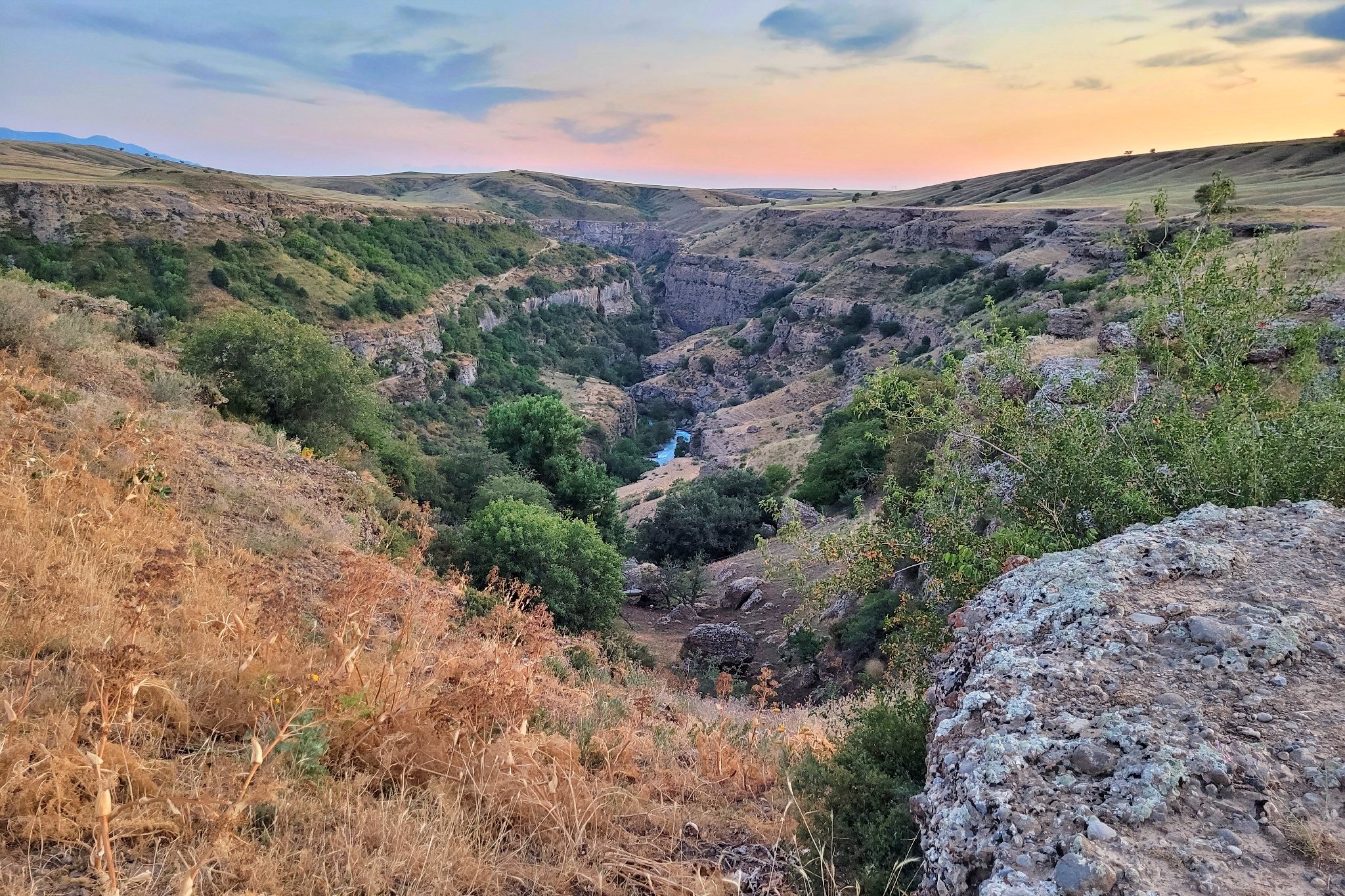 Info Shymkent - Dusk at Aksu Canyon in Kazakhstan