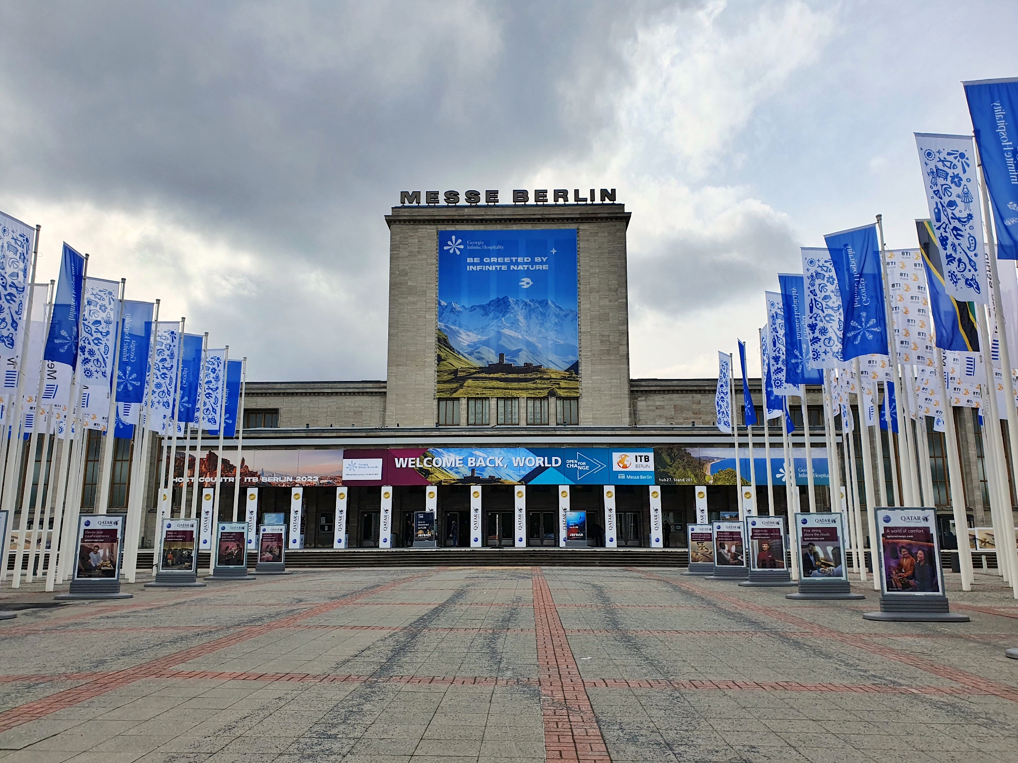 Info Shymkent - ITB Berlin 2023 - Entrance to ICC in Berlin