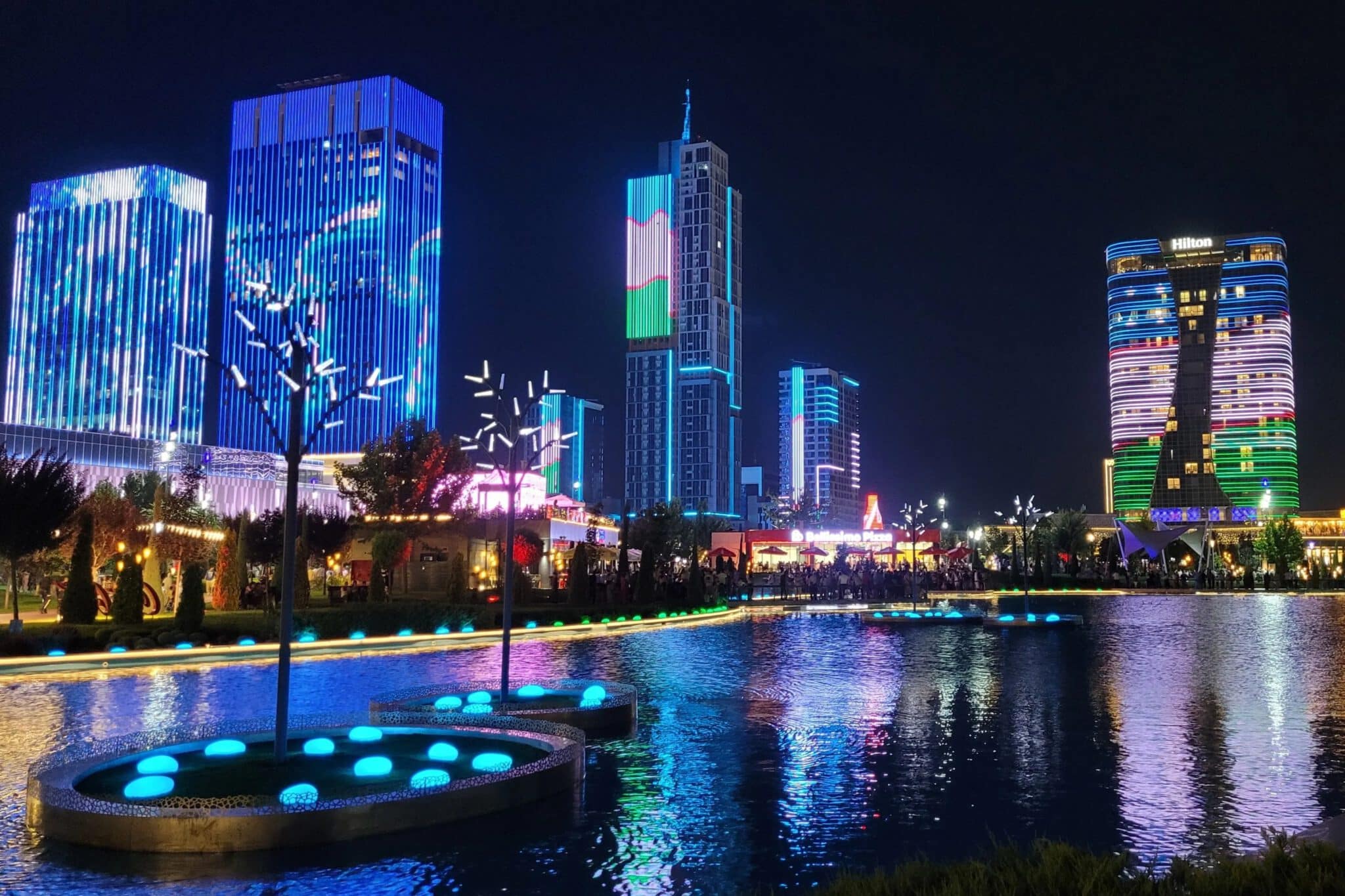 Info Shymkent - Light and Water Show at Tashkent City in Uzbekistan