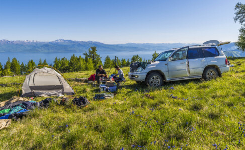 On expedition Info Shymkent - Photographer Farhat Kabdykairov during an expedition